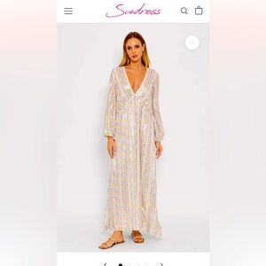 Sundress Chicago long dress in Bora Bora